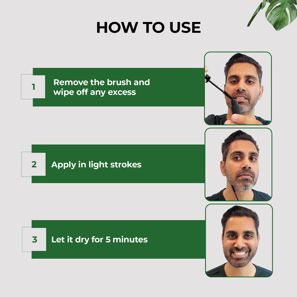 Simpler Hair Color quick-dry formula for everyday beard maintenance.