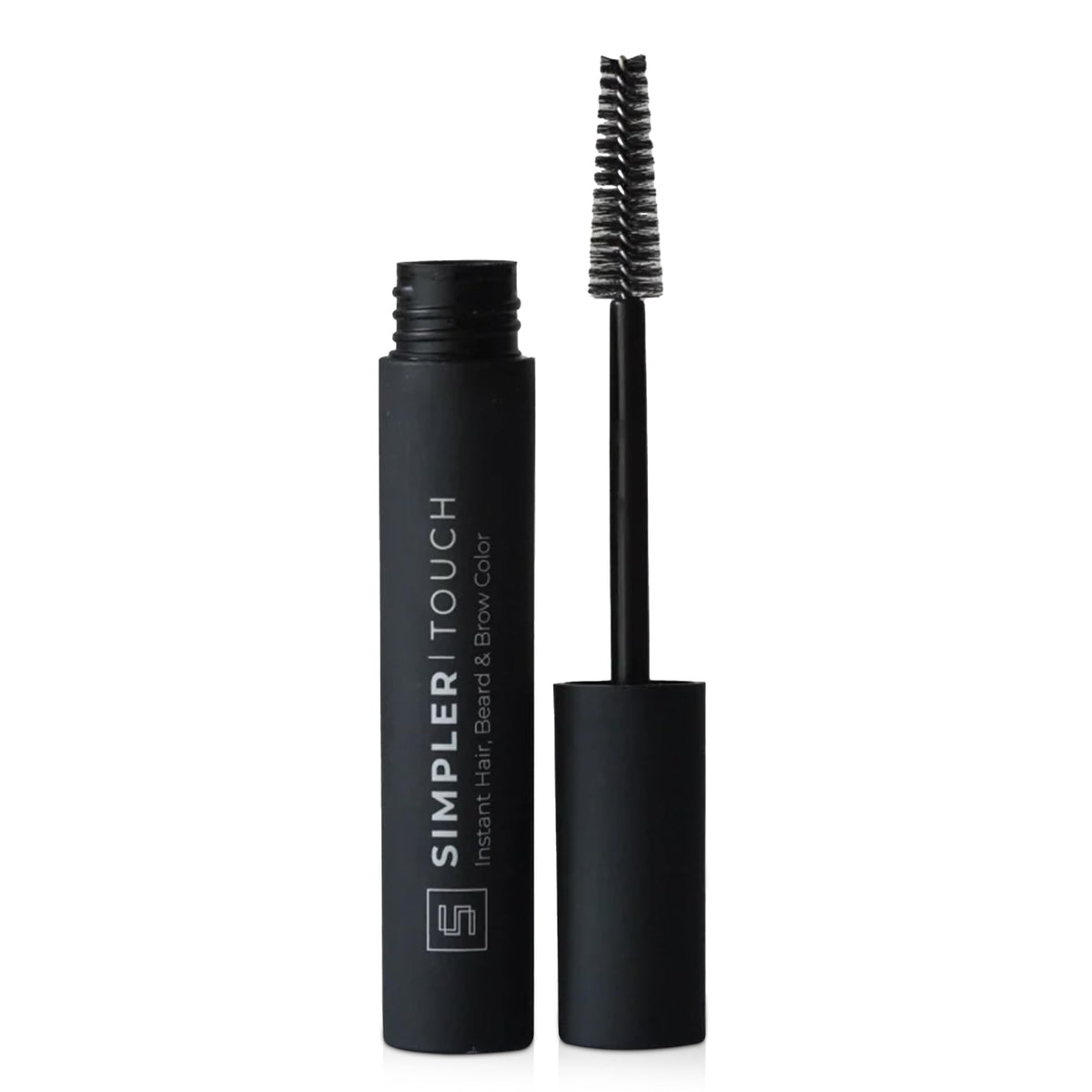 Simpler Hair Color touch-up beard dye in jar for natural black gray coverage.