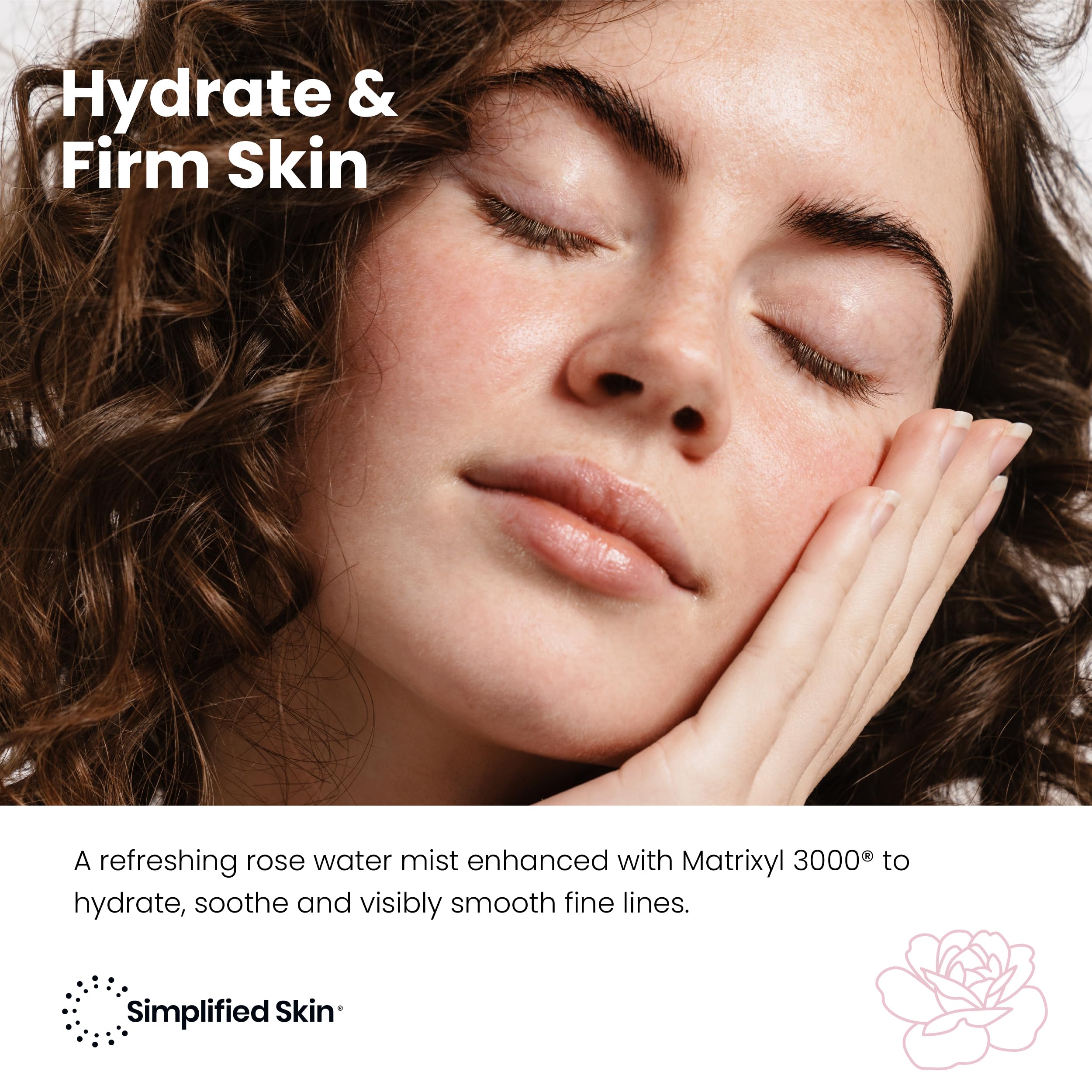 Simplified Skin face mist spray application demonstrates easy mid-day refresh.