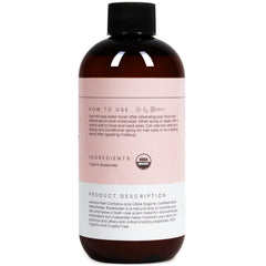 Simplified Skin rosewater spray hair bottle refreshes strands with soothing aroma.