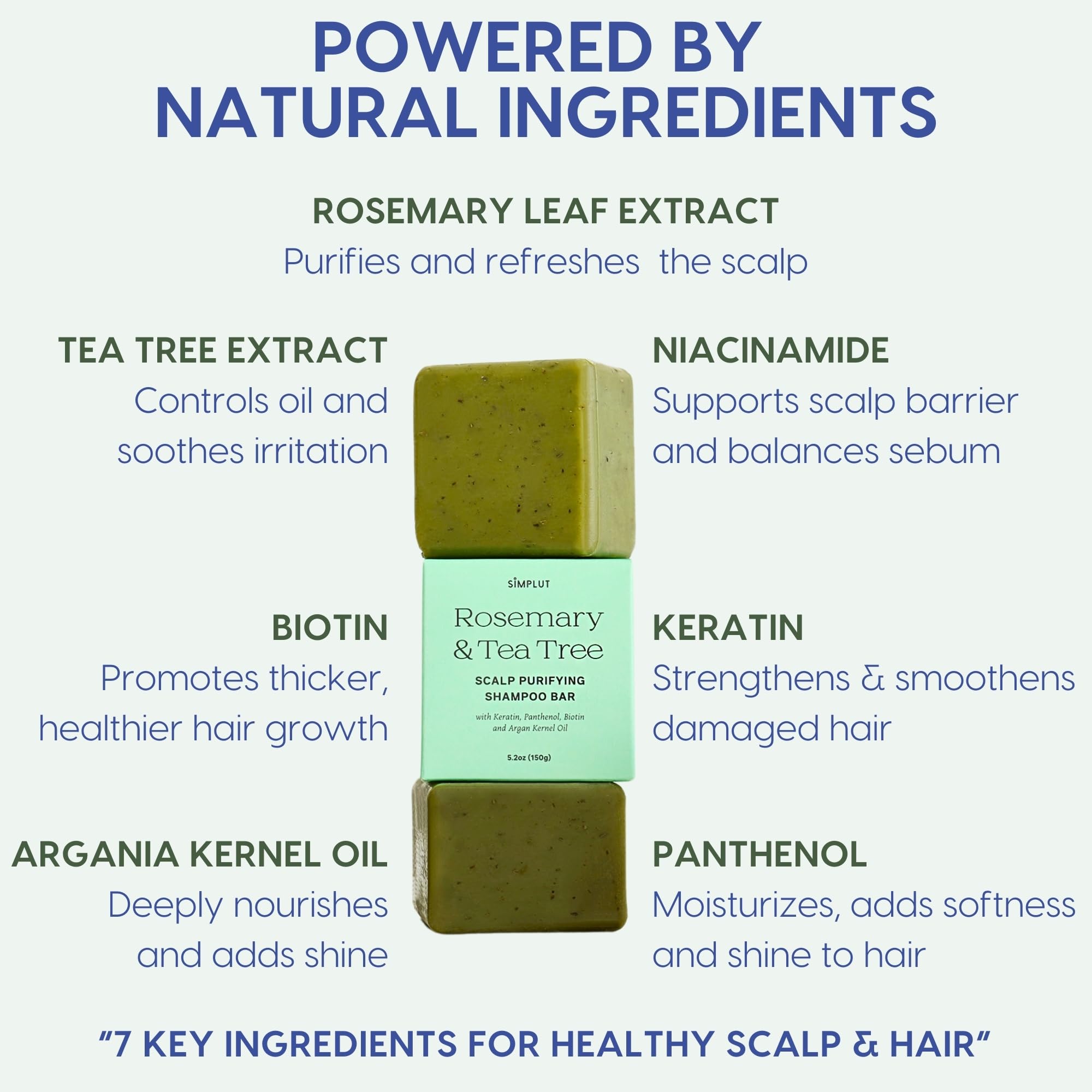 SIMPLUT rosemary-tea-tree shampoo bar packaging highlights premium K-Beauty quality