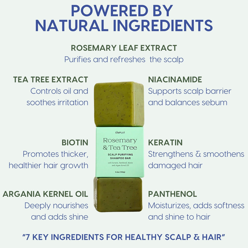 SIMPLUT rosemary-tea-tree shampoo bar packaging highlights premium K-Beauty quality