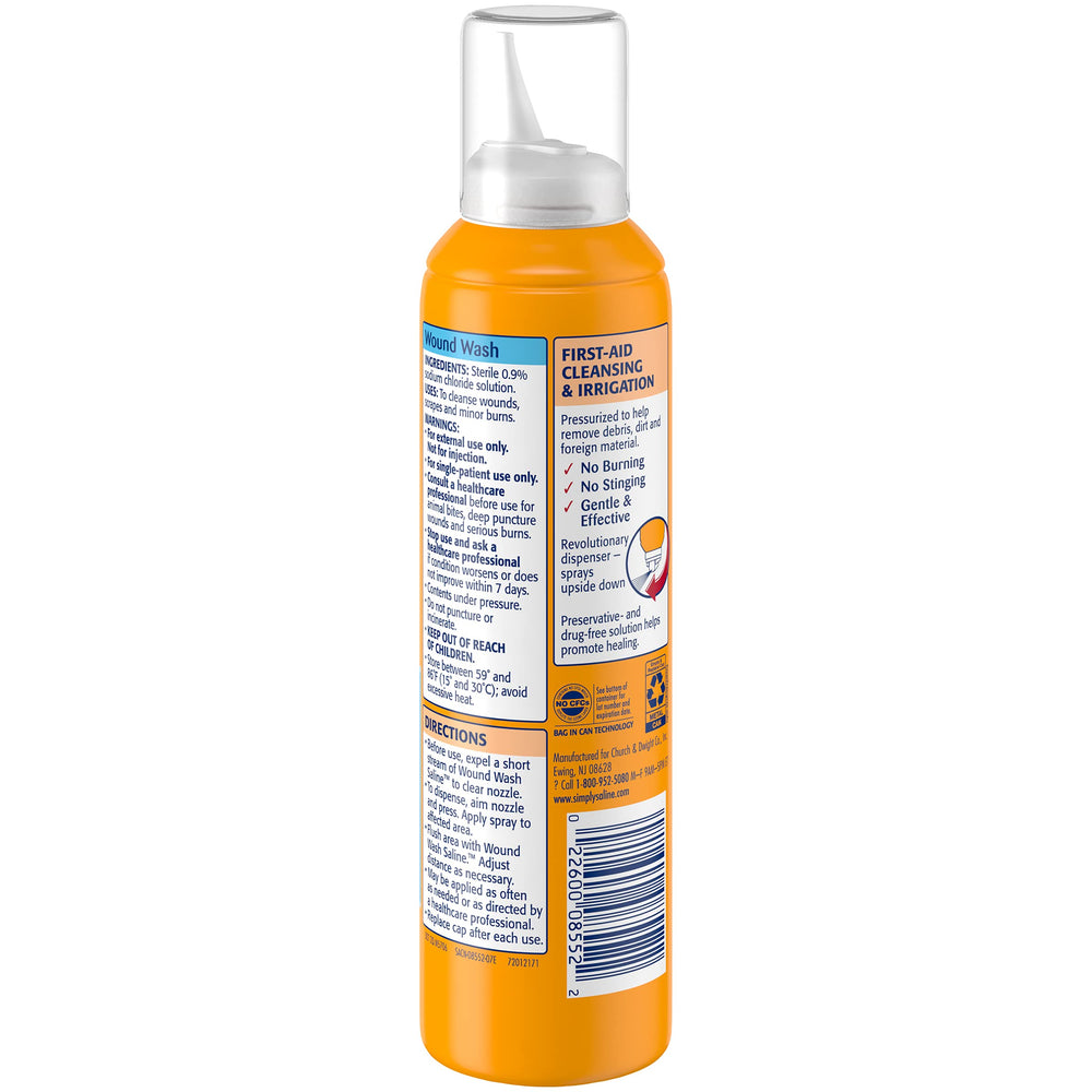 Simply Saline wound wash in a first aid kit for gentle cleaning on the go