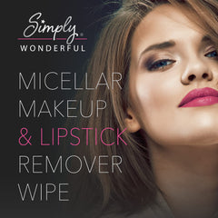 Simply Wonderful individually wrapped wipes enhance moisture retention and freshness.