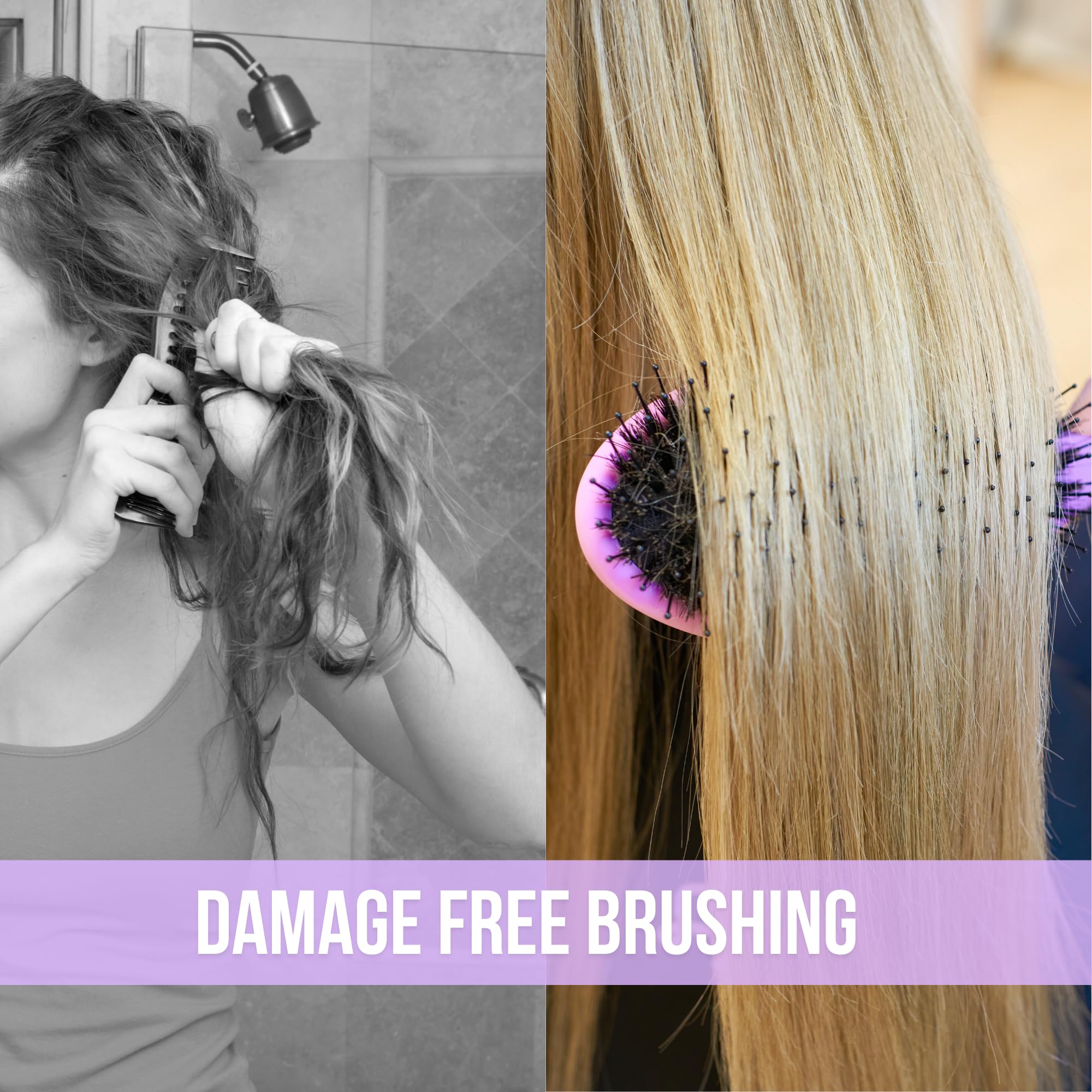 Simply Hair tape and keratin extensions use-case with gentle detangling