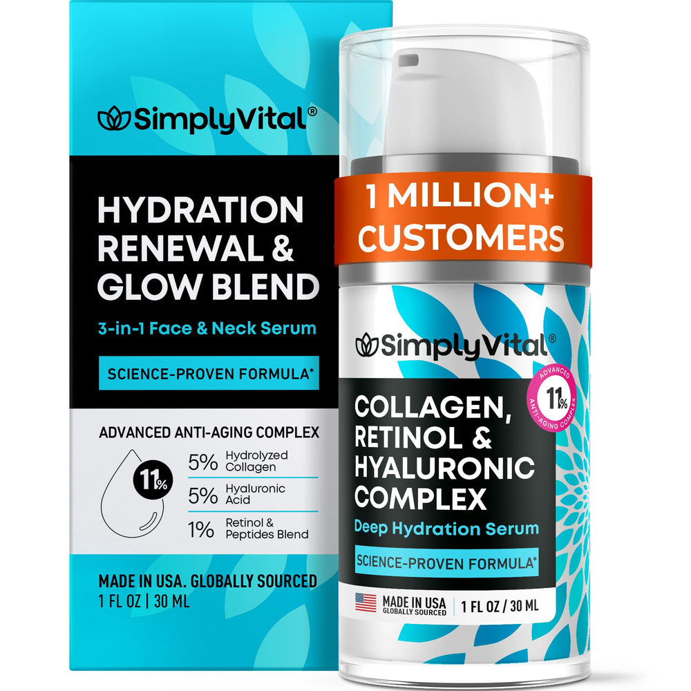SimplyVital serum pump for easy daily application and balanced hydration.