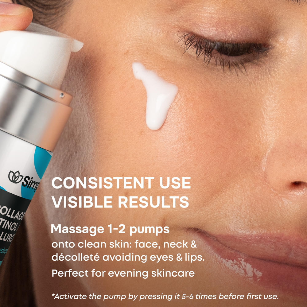 SimplyVital serum texture swatch reveals lightweight, non-greasy feel.