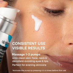 SimplyVital serum texture swatch reveals lightweight, non-greasy feel.