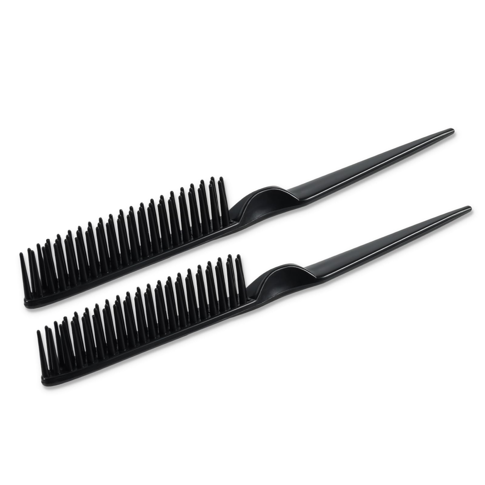 SIMPOR 3 Row Hair Comb close-up of rounded teeth for gentle detangling