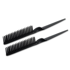 SIMPOR 3 Row Hair Comb close-up of rounded teeth for gentle detangling