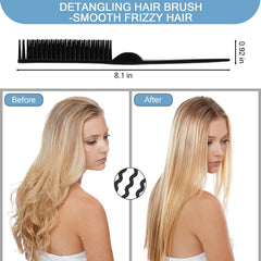 Person holding SIMPOR 3 Row Hair Comb during styling