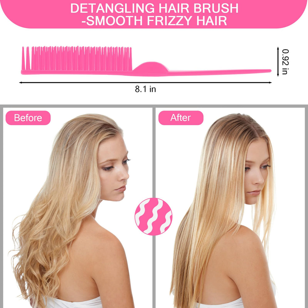 SIMPOR hair comb with smooth teeth delivers gentle detangling and reduced snags.