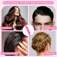 SIMPOR rose pink thumb-rest design offers secure grip during styling.
