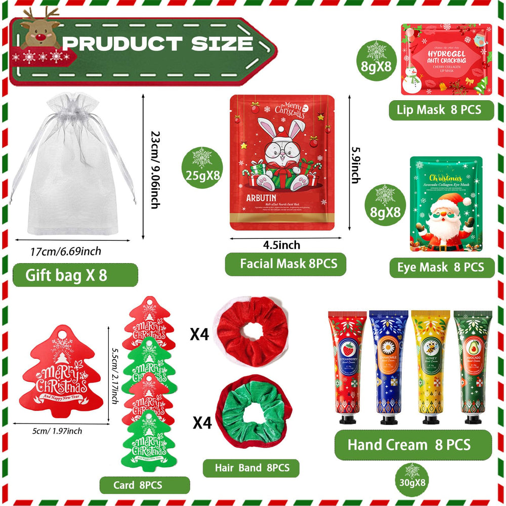 SIMSHOTUS Christmas spa set eye masks for soothing under-eye care