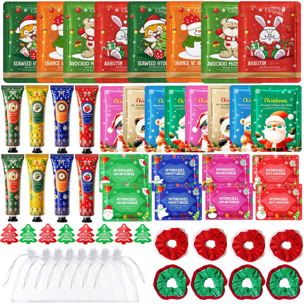SIMSHOTUS Christmas spa set facial masks for relaxing home skincare ritual