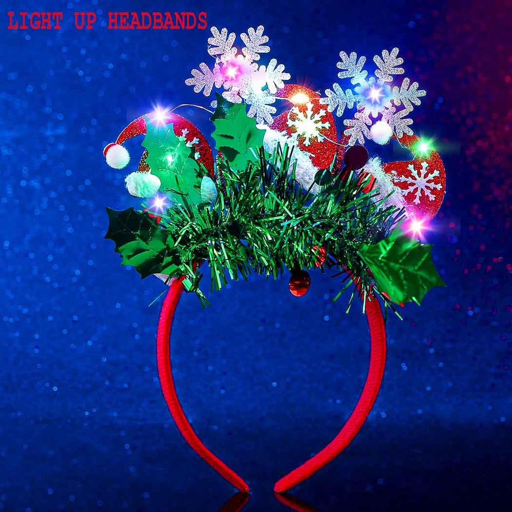 Sinalty snowflake hairband glitter highlights seasonal celebrations and photoshoots.