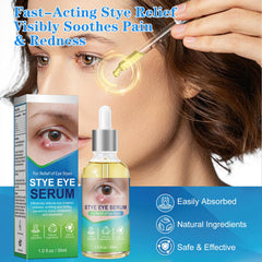 sinBron stye eye relief serum application shows precise dropper for targeted relief
