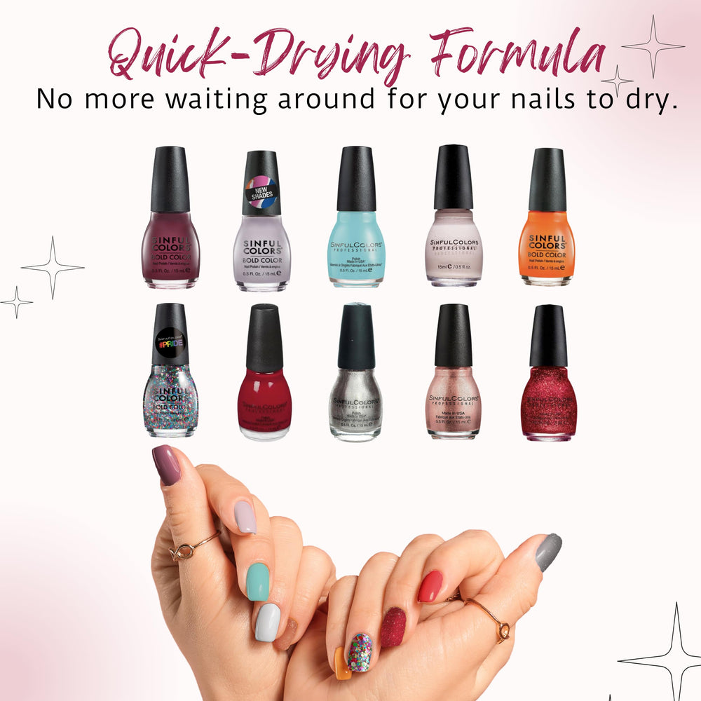 SinfulColors color palette showcases versatile shades for coordinating outfits