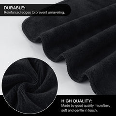 SINLAND microfiber cloth close-up reveals dense weave for gentle cleansing with water
