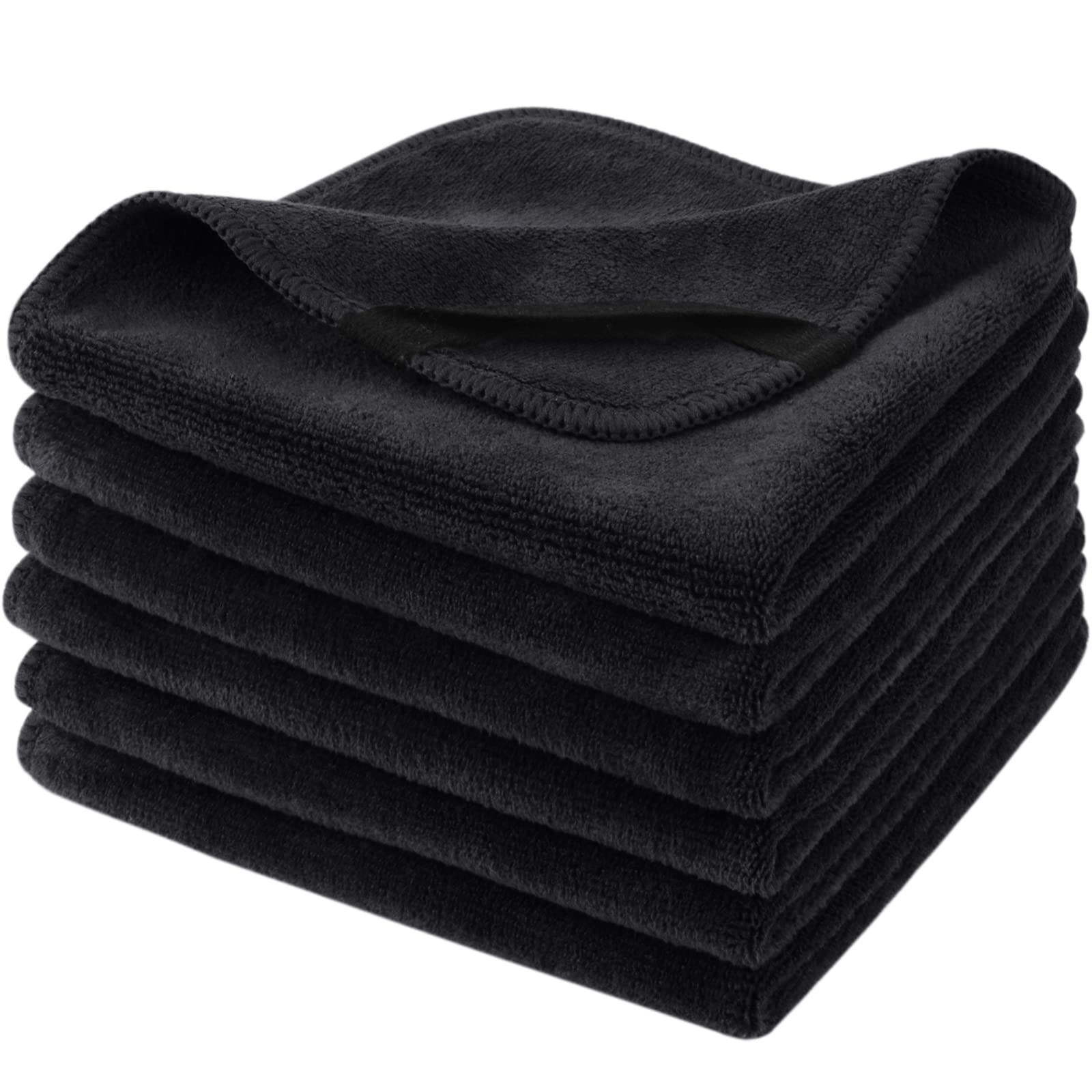 SINLAND microfiber facial cloth front view shows soft texture and 12x12 inch surface for gentle makeup removal