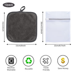 SINLAND soft microfiber face cloth close-up, gentle on skin