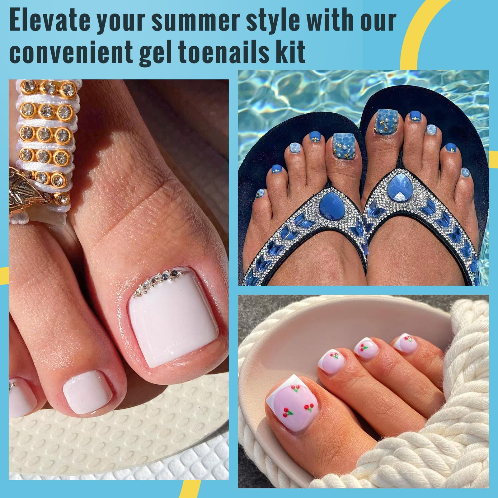 SINOKAME full-cover no-file matte toenails highlight natural look and easy application.