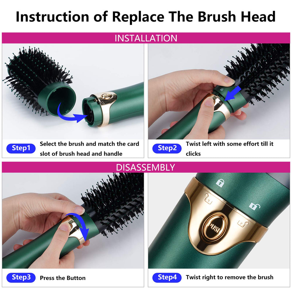 Sinperne anti-static nylon bristles reduce snagging during detangling