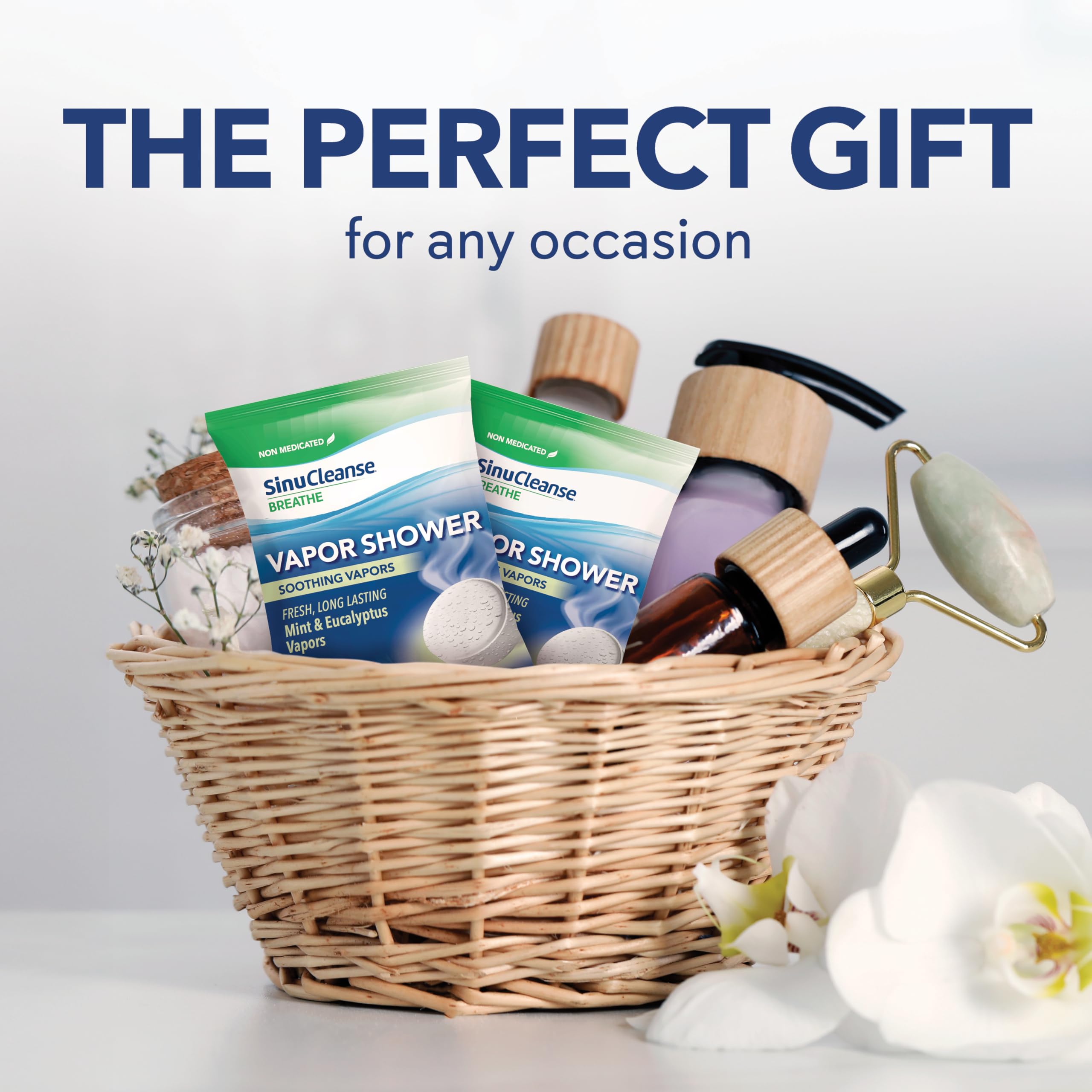 SinuCleanse all-natural ingredients support gentle aromatherapy and relaxation.