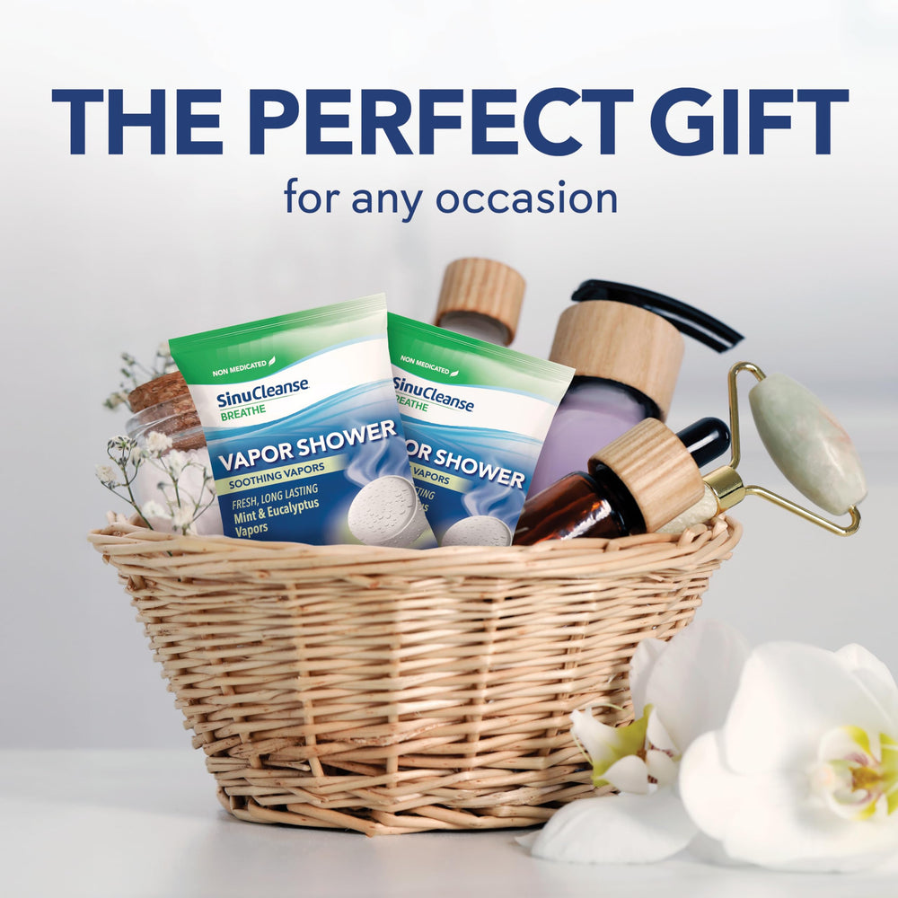 SinuCleanse all-natural ingredients support gentle aromatherapy and relaxation.