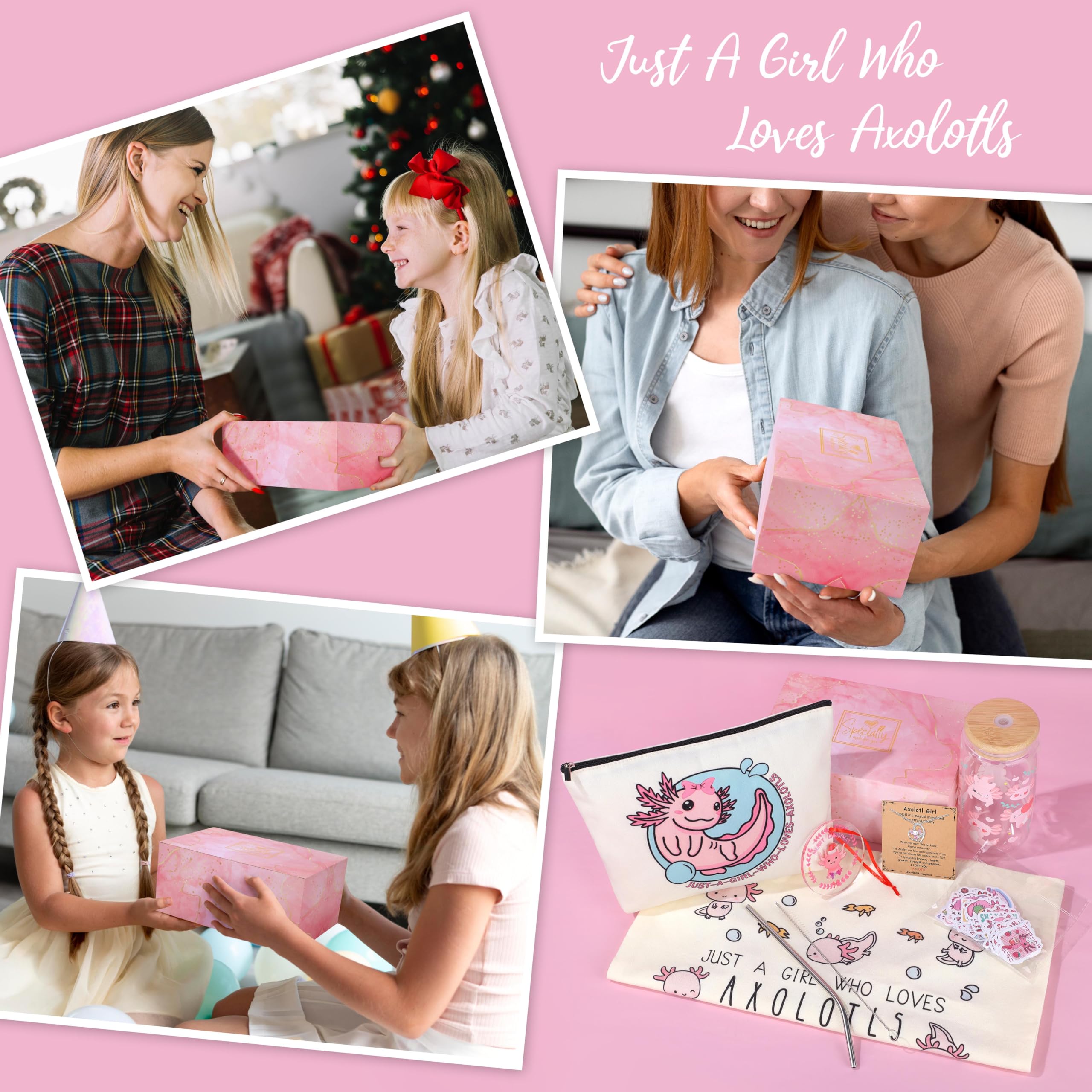 SiplyHaven axolotl gift set box enhances surprise for any occasion