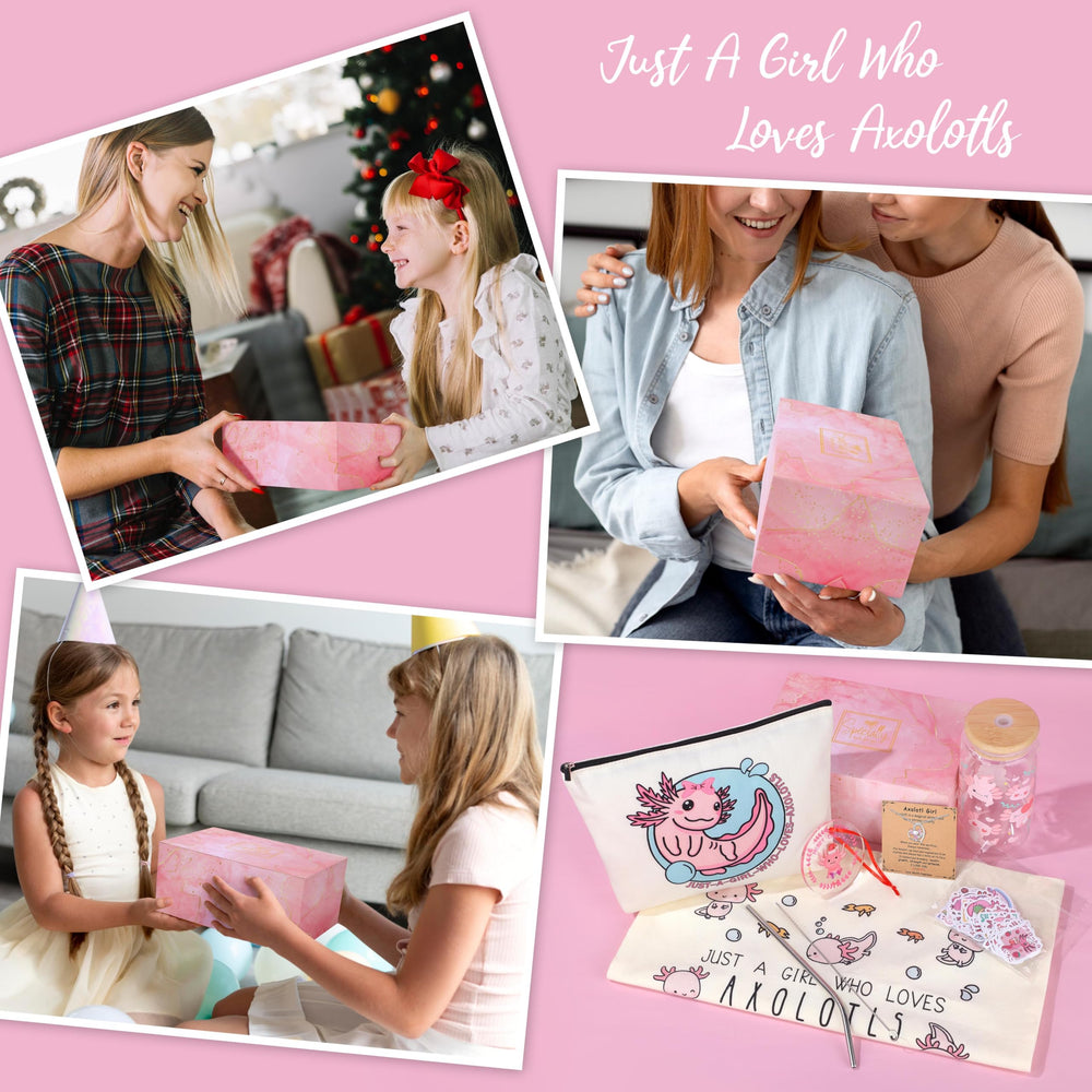 SiplyHaven axolotl gift set box enhances surprise for any occasion