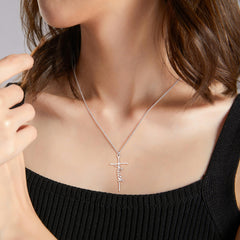 SiplyHaven faith necklace with delicate cross for everyday wear.