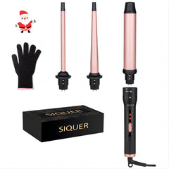 SIQUER 3-in-1 curling wand half-inch barrel for tight curls and smooth finish
