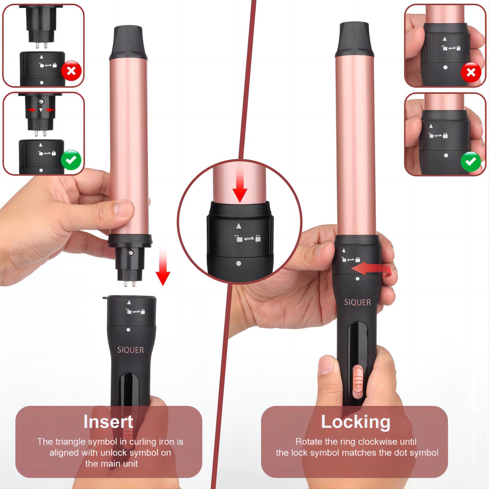 SIQUER detachable barrels assembly shows quick barrel changes