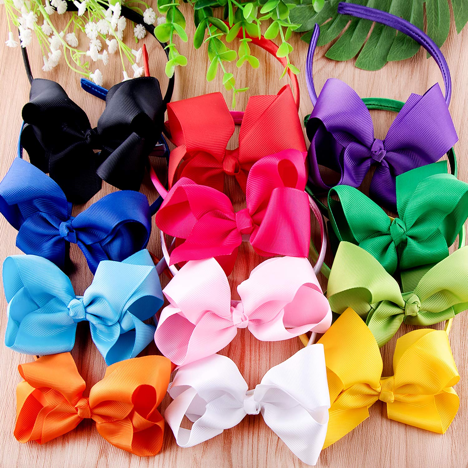 SIQUK bow headbands blue provide versatile color accents for any occasion