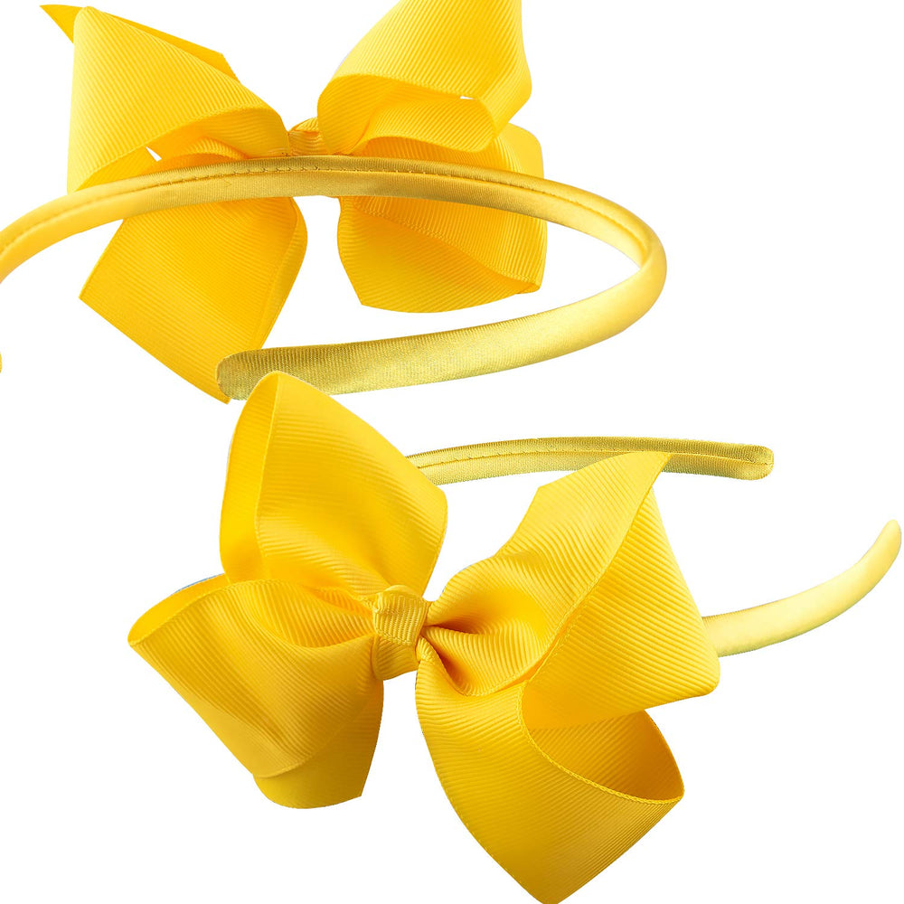 SIQUK bow headbands orange brighten daily looks and dance outfits