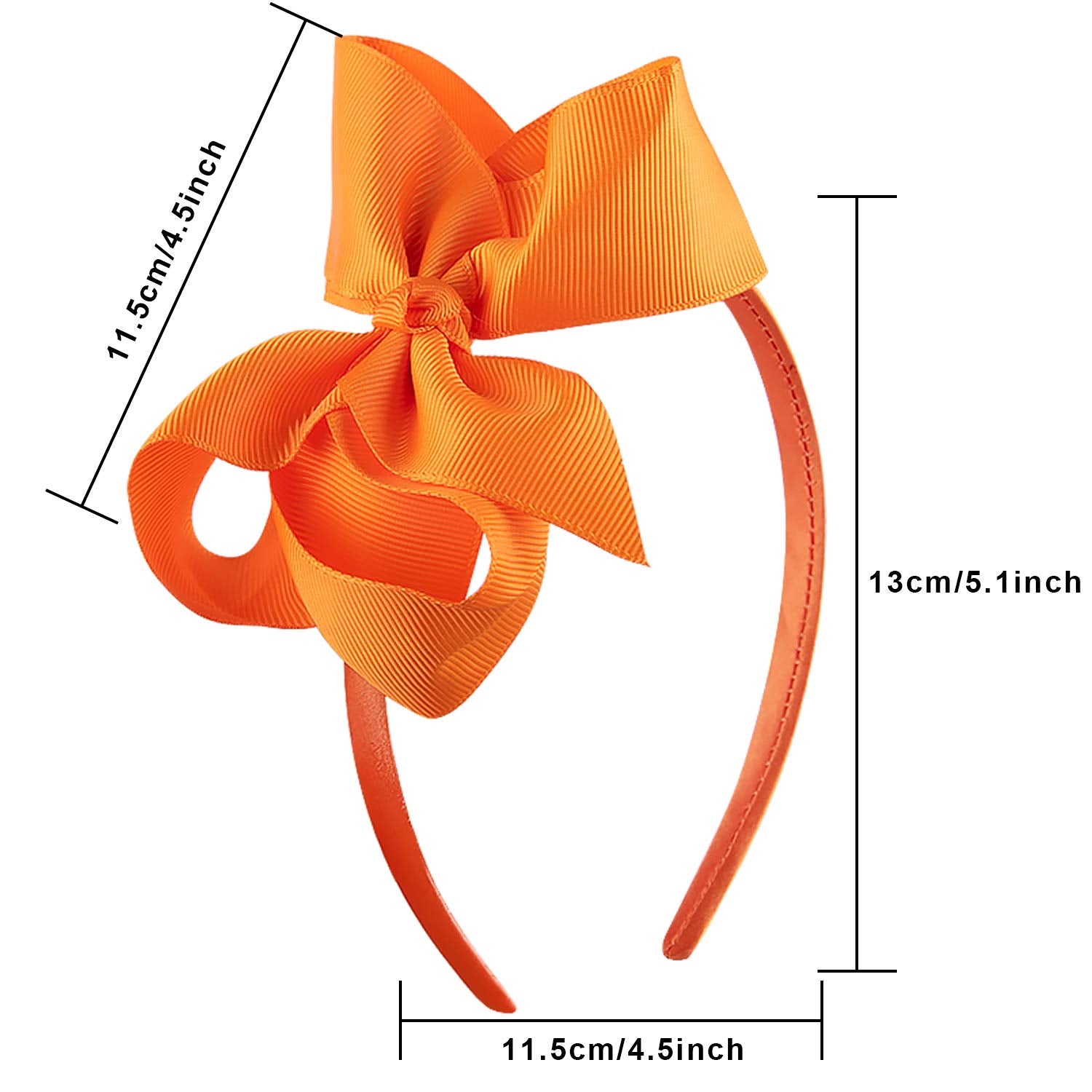 SIQUK bow headbands yellow add cheerful color for school or parties