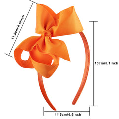 SIQUK bow headbands yellow add cheerful color for school or parties