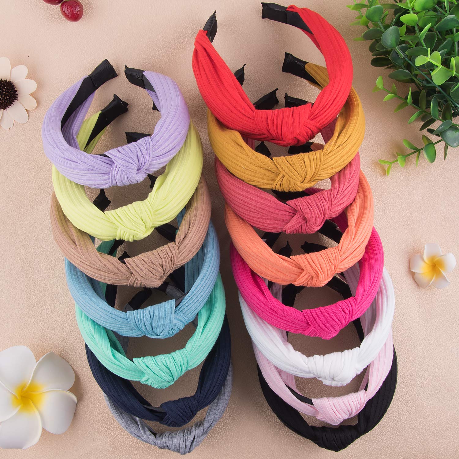 SIQUK wide headband on hair demonstrates secure fit during activities
