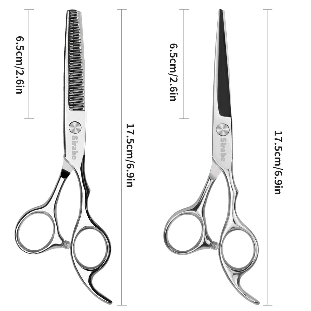 Sirabe 440C stainless steel blades for durability and sharp edge.