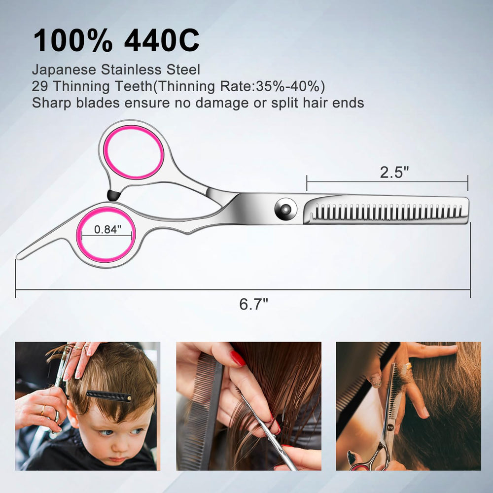 Sirabe hair razor comb set close-up demonstrates detangling and quick styling.