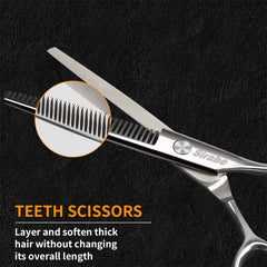 Sirabe kit accessories including comb and case for organized at home styling.