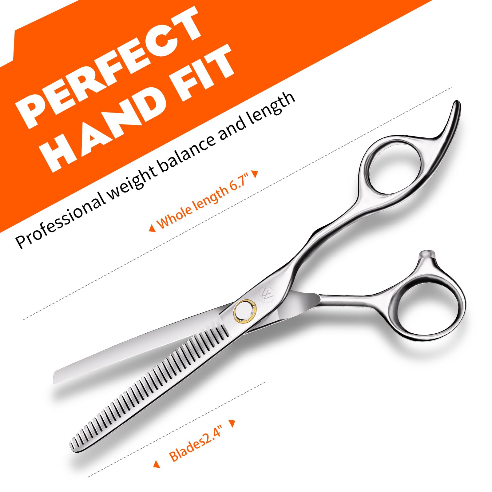 Sirabe lightweight salon shears offer comfortable control during long sessions