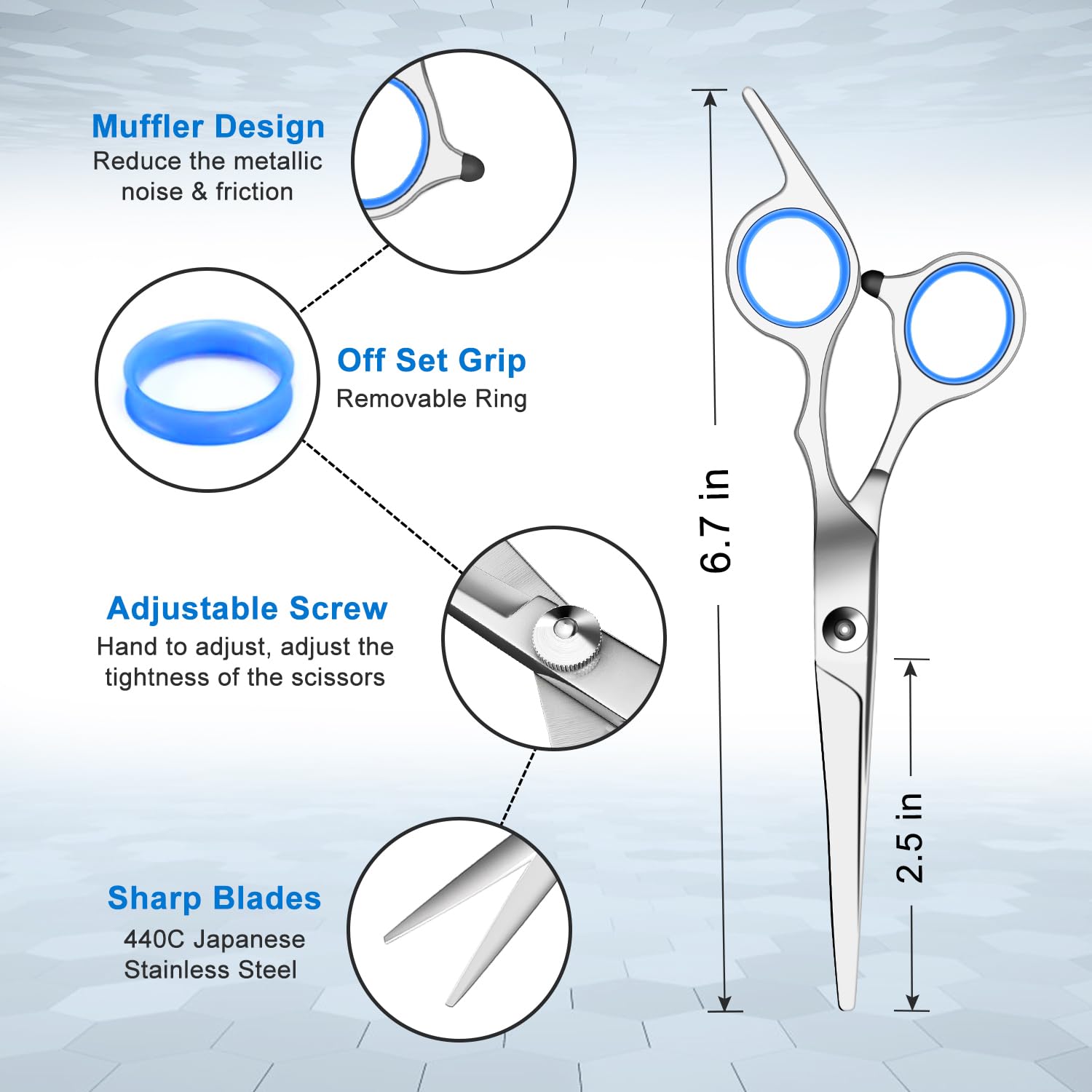 Sirabe sapphire kit with glossy metal finish demonstrates durability and anti-corrosion performance