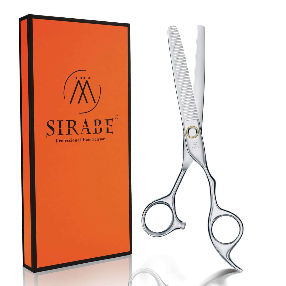 Sirabe thinning shears with 440C blades for precise thinning and smooth cuts