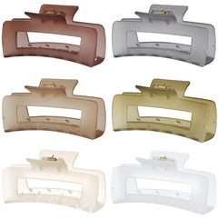 Sisiaipu big claw clip 4inch tea: secure hold for thick hair during daily routines.