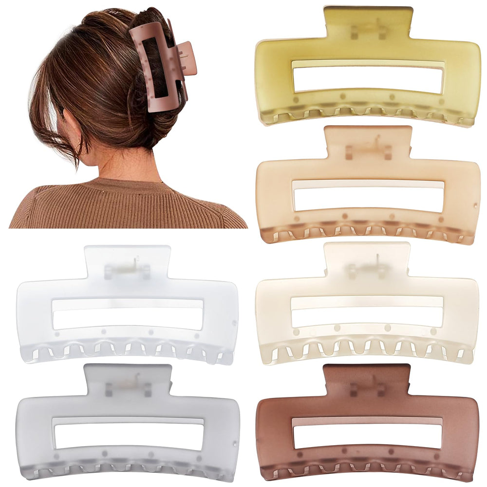 Sisiaipu square claw clip thick hair: strong grip for updos and workouts.
