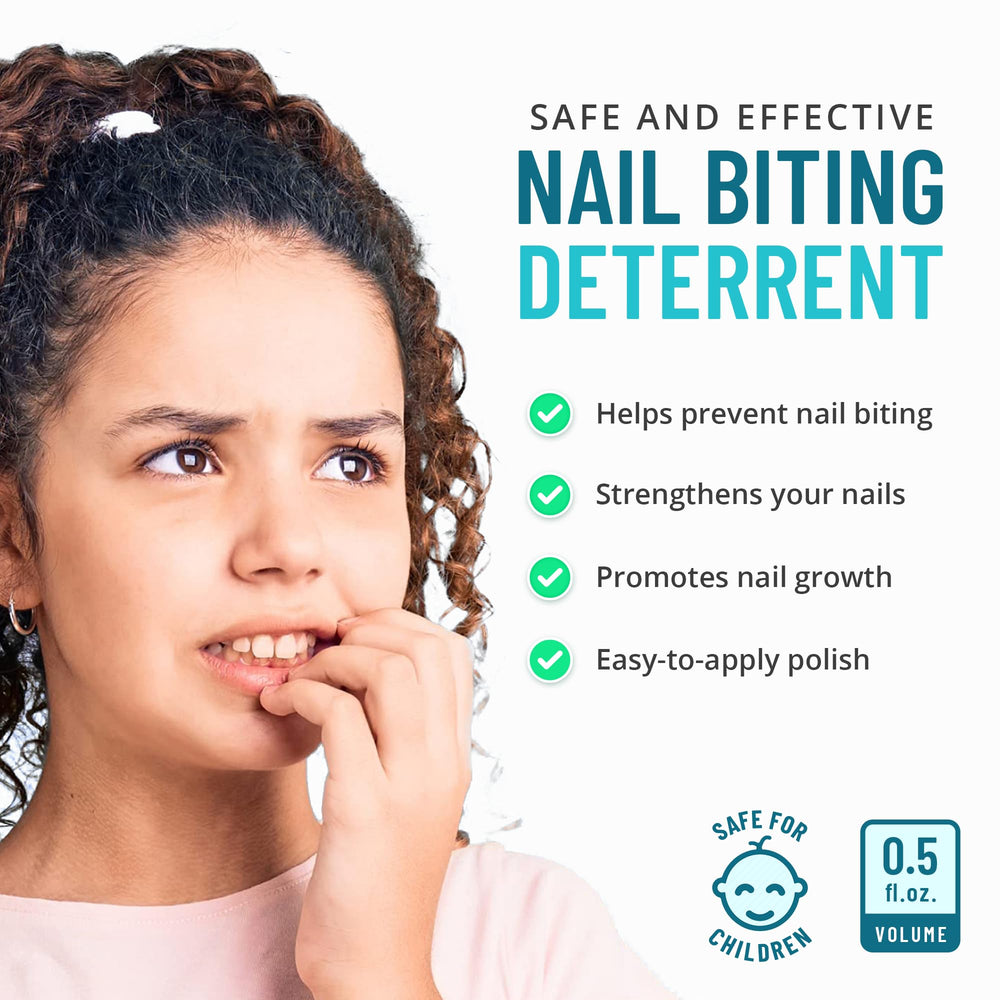 SISQUOC dual-purpose polish deters biting while supporting nail strength.