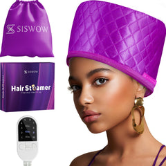 SISWOW Hair Steamer Cap close-up showing heat-activated conditioning for deeper product penetration