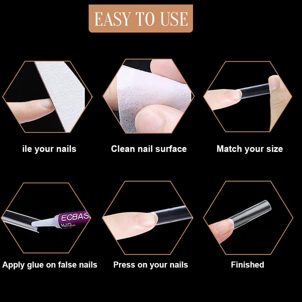 SITELENABY No C Curve XL nail tips DIY-friendly at-home manicure